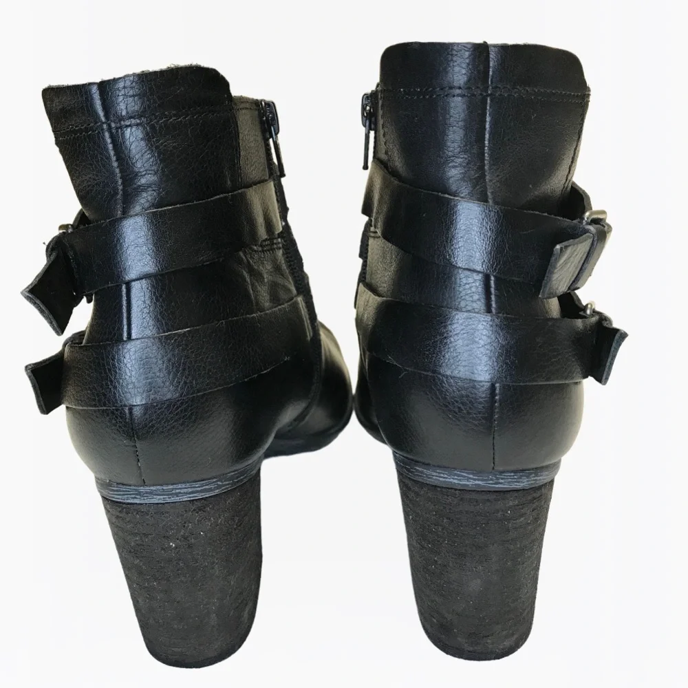 Josef Seibel Zip & Straps Leather Women’s Ankle Boots 11 - 11 1/2 USA (42 EU)